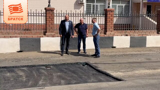 В Братске проводится ямочный ремонт дорог