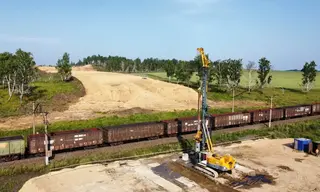 Запуск движения на строящемся путепроводе у села Шерагул Тулунского района сдвинули на год