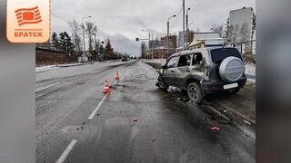 Четыре ДТП было зарегистрировано в Братске. В одной аварии, в результате столкновения автомобилей, пострадал человек
