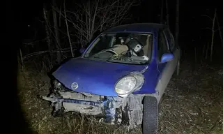 Водитель и пассажир пострадали в столкновениях с деревом и отбойником в Братске